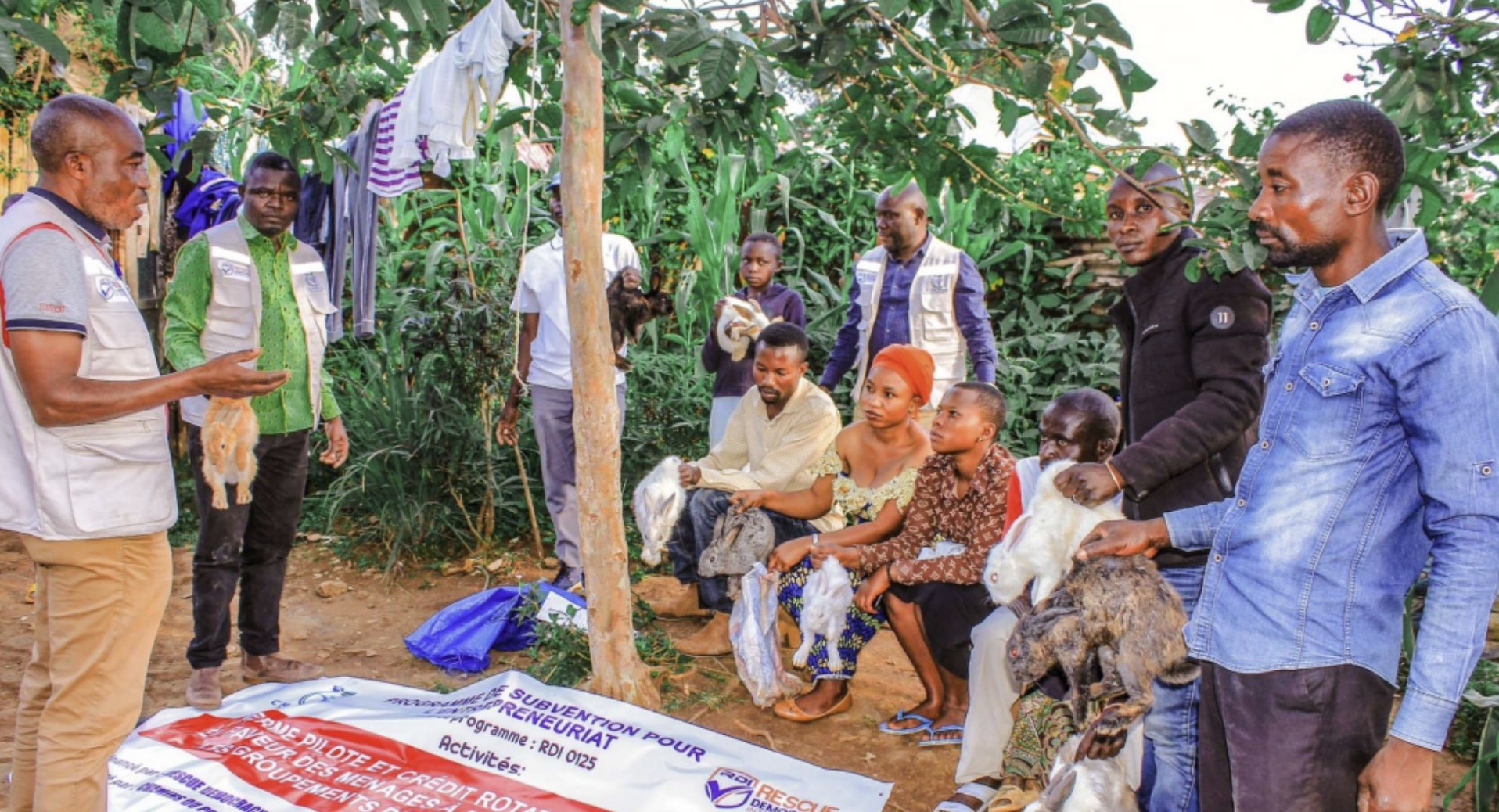 Young people engaged in eco-entrepreneurship and recycling work